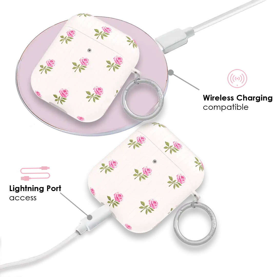 Pink Peony Floral AirPod Case