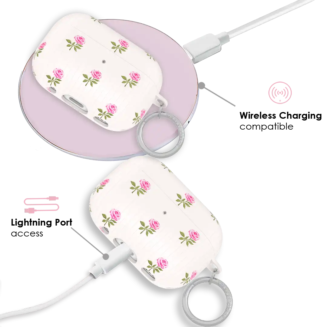 Pink Peony Floral AirPod Case