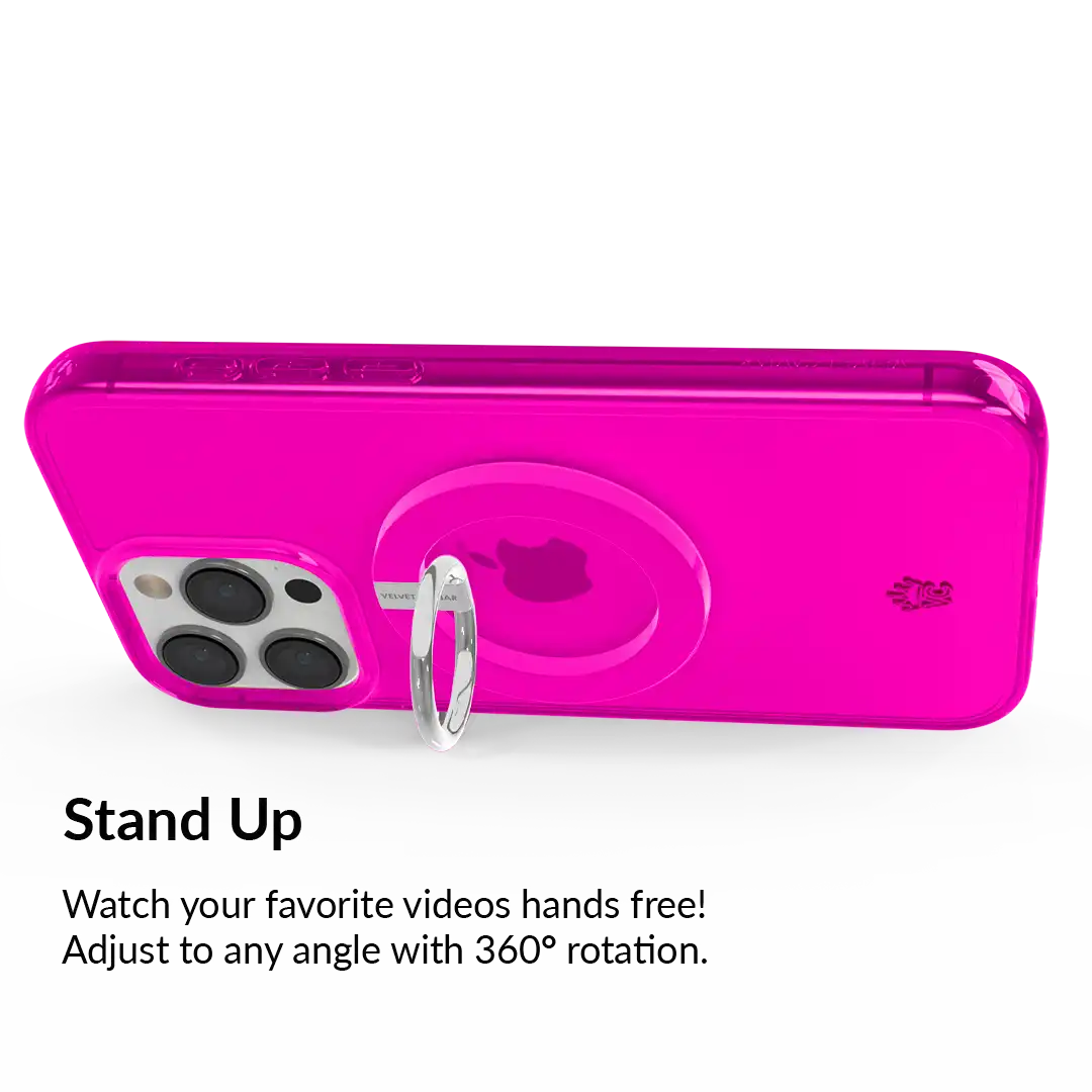 Neon Pink MagSafe Grip Ring