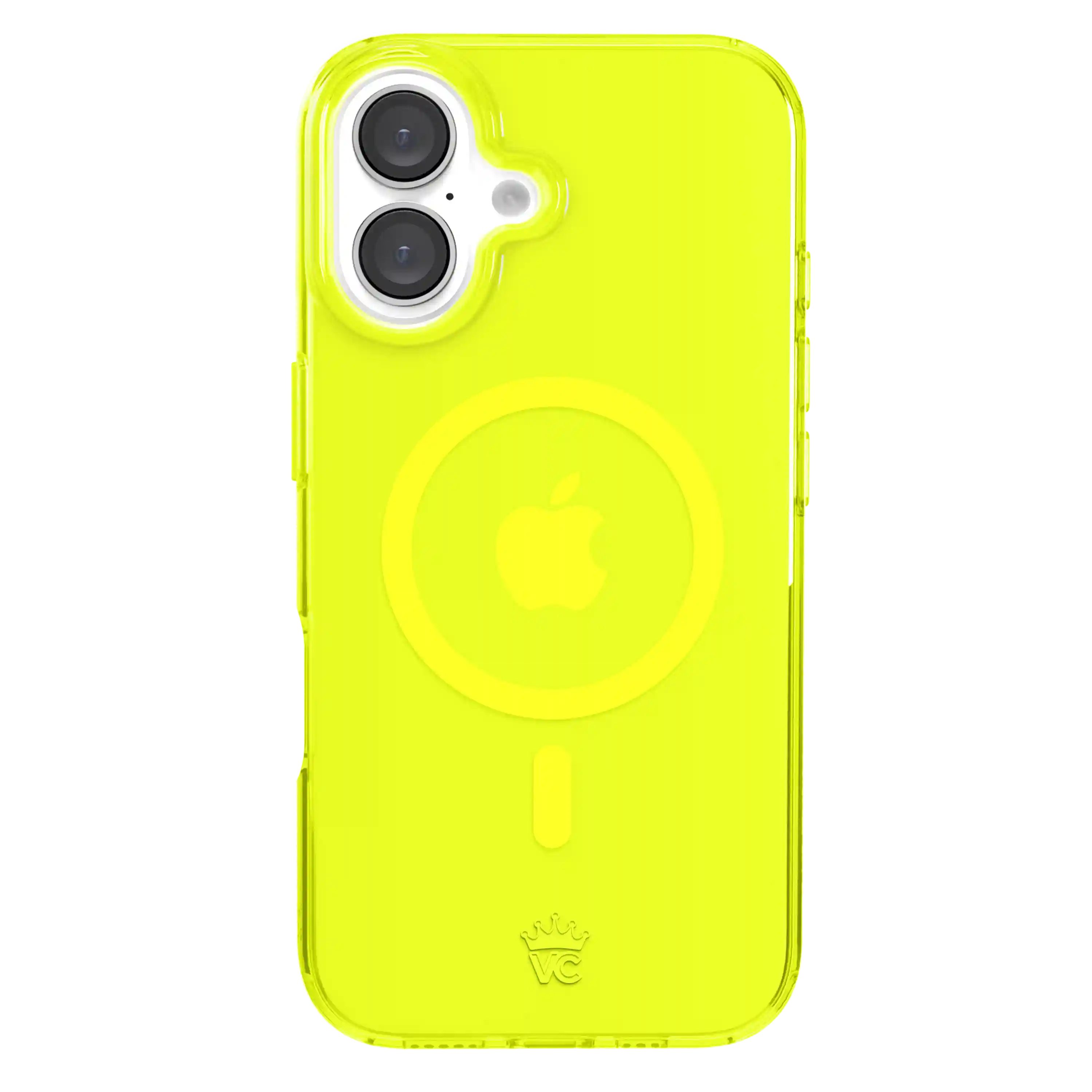 Neon Yellow Clear iPhone Case