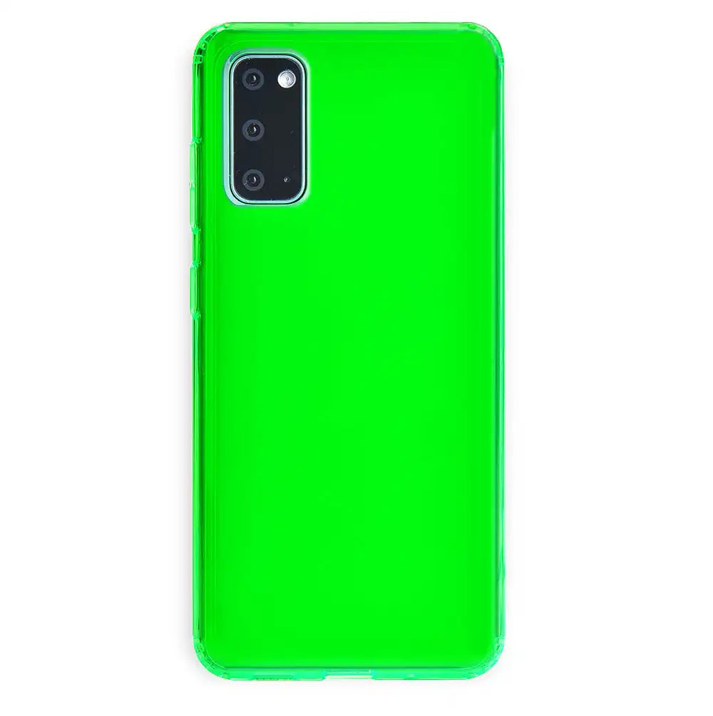 Neon Green Clear Samsung Case