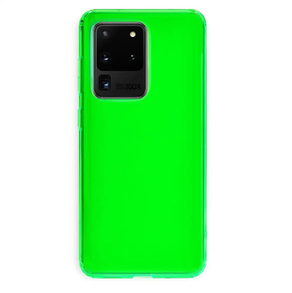 Neon Green Clear Samsung Case