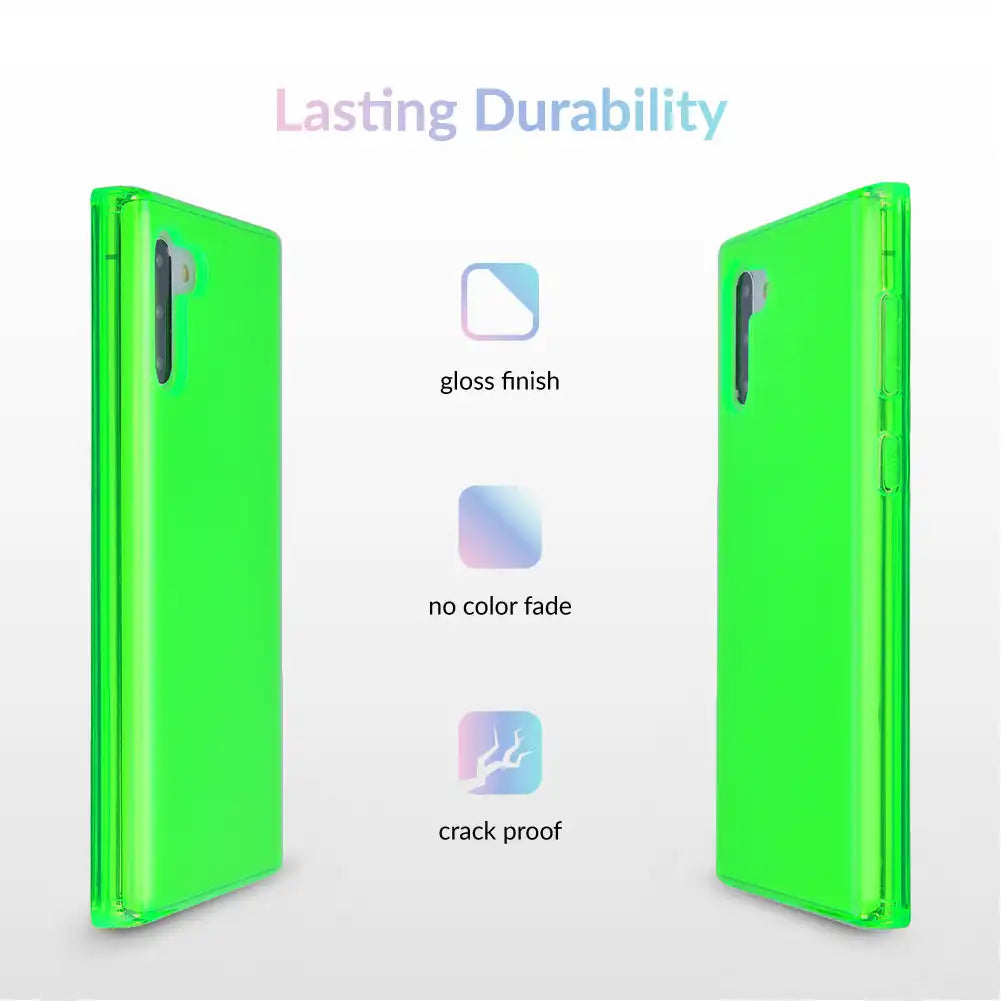 Neon Green Clear Samsung Case