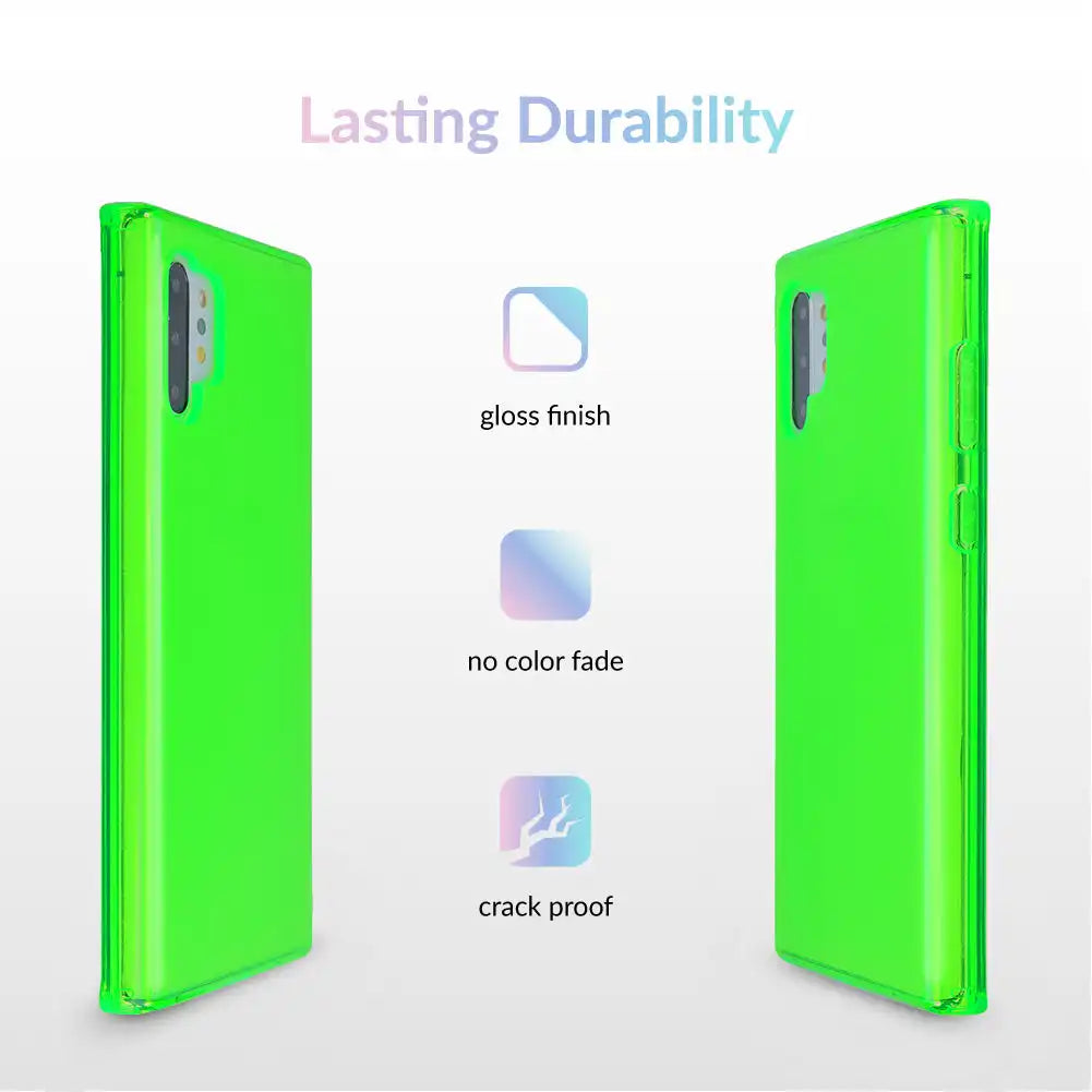 Neon Green Clear Samsung Case