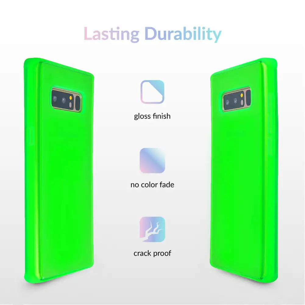 Neon Green Clear Samsung Case