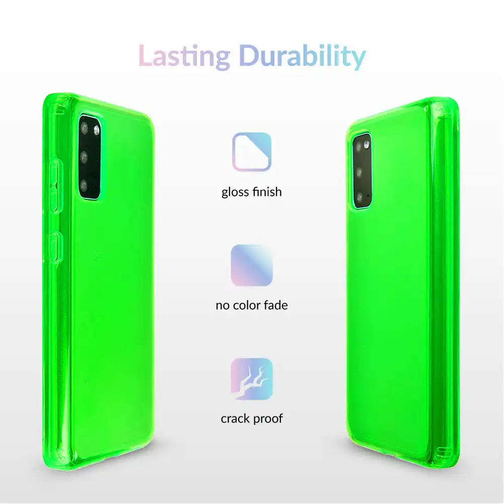 Neon Green Clear Samsung Case