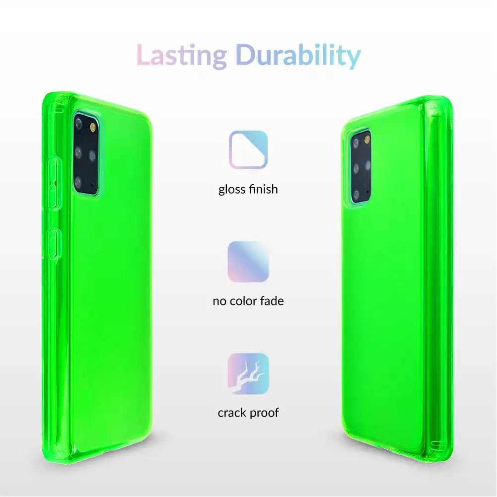 Neon Green Clear Samsung Case
