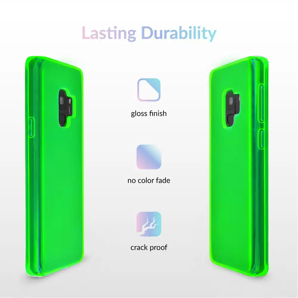 Neon Green Clear Samsung Case