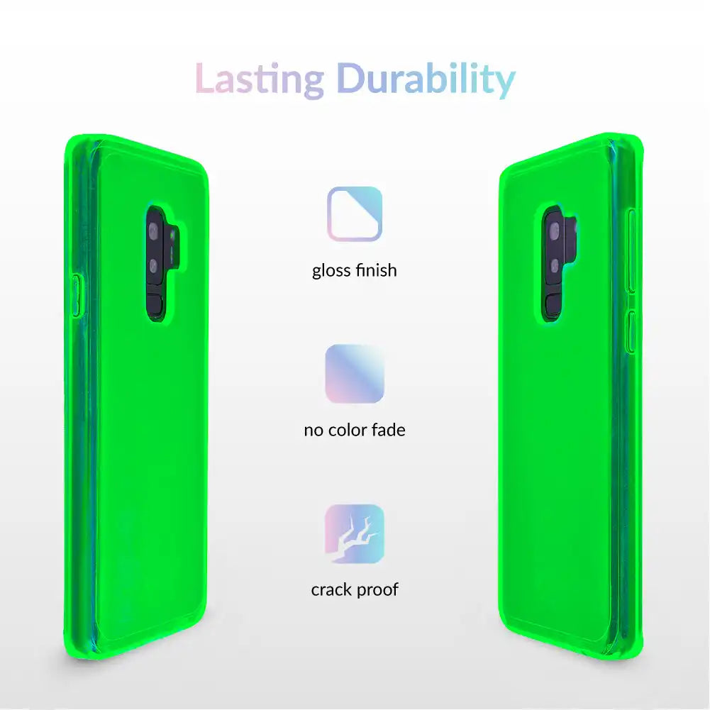 Neon Green Clear Samsung Case