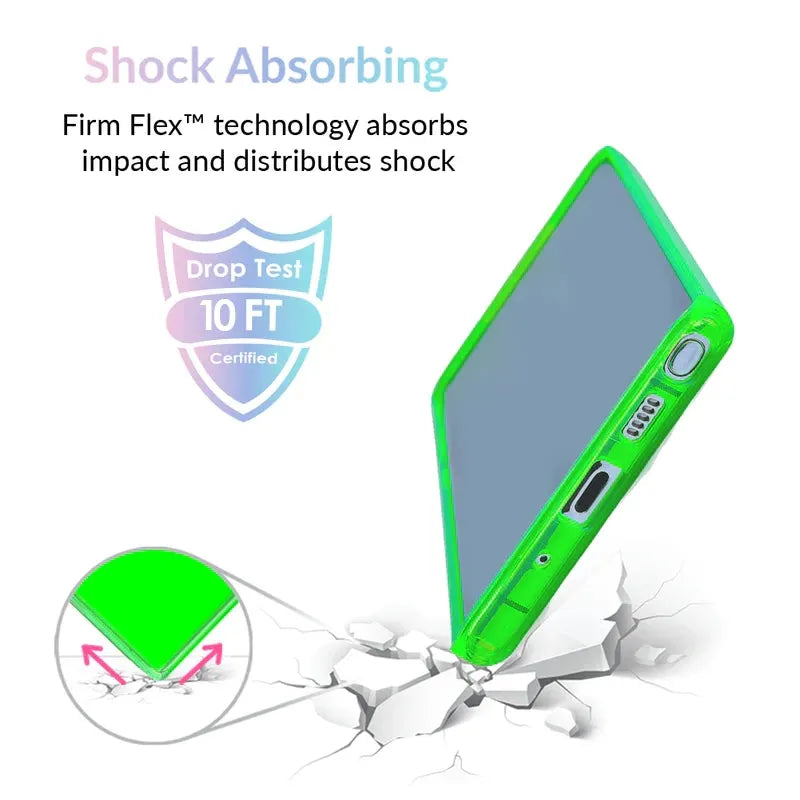 Neon Green Clear Samsung Case