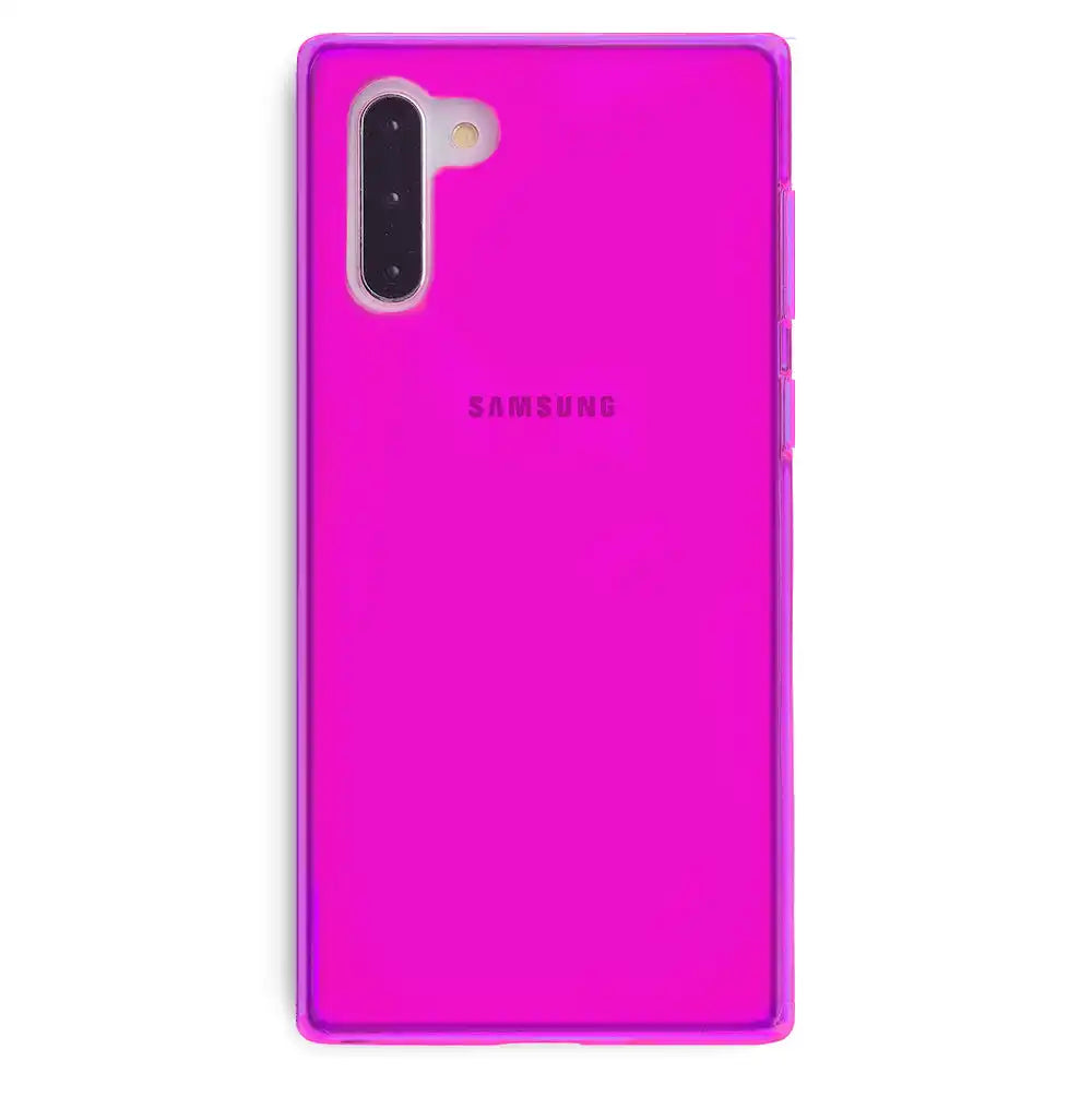 Neon Purple Clear Samsung Case