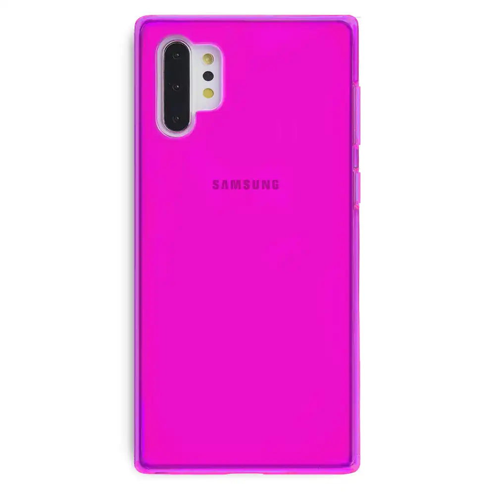 Neon Purple Clear Samsung Case