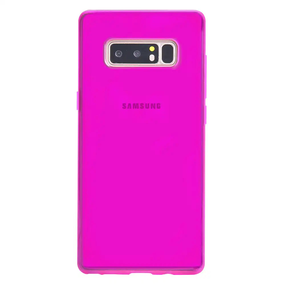 Neon Purple Clear Samsung Case