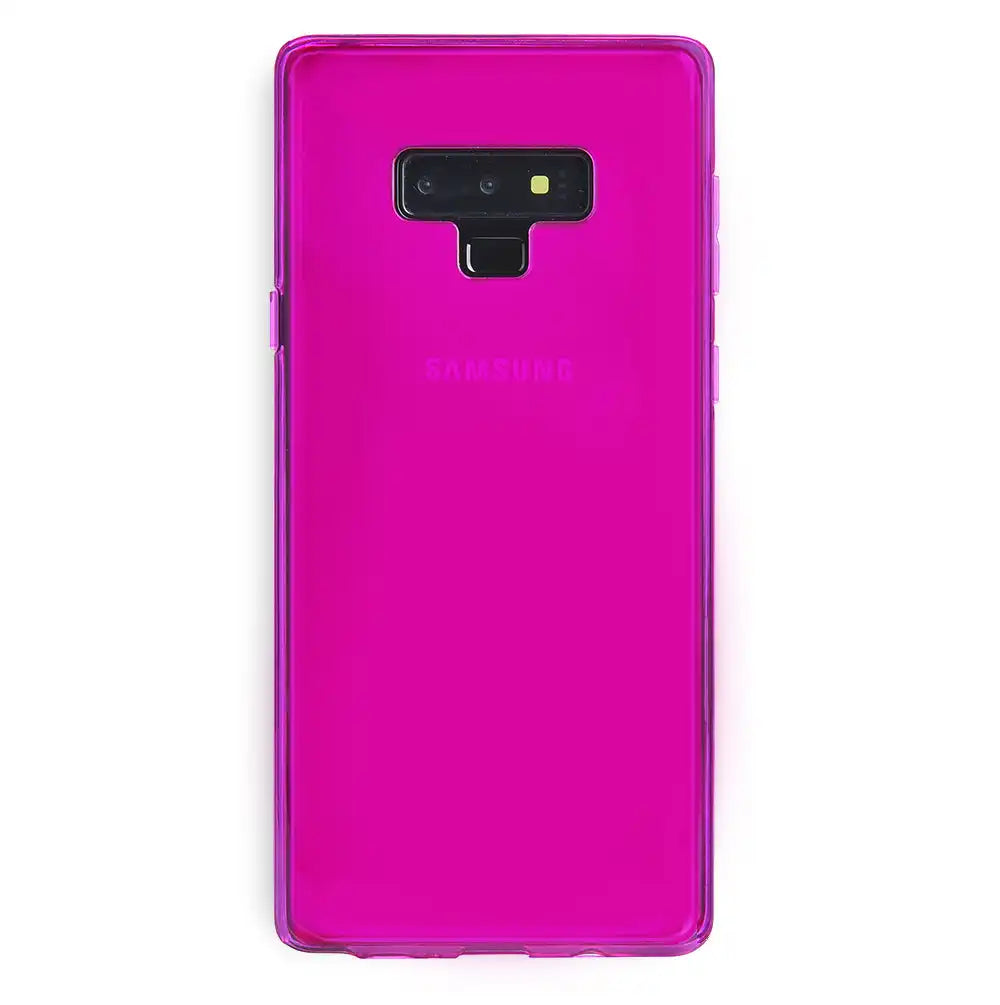Neon Purple Clear Samsung Case
