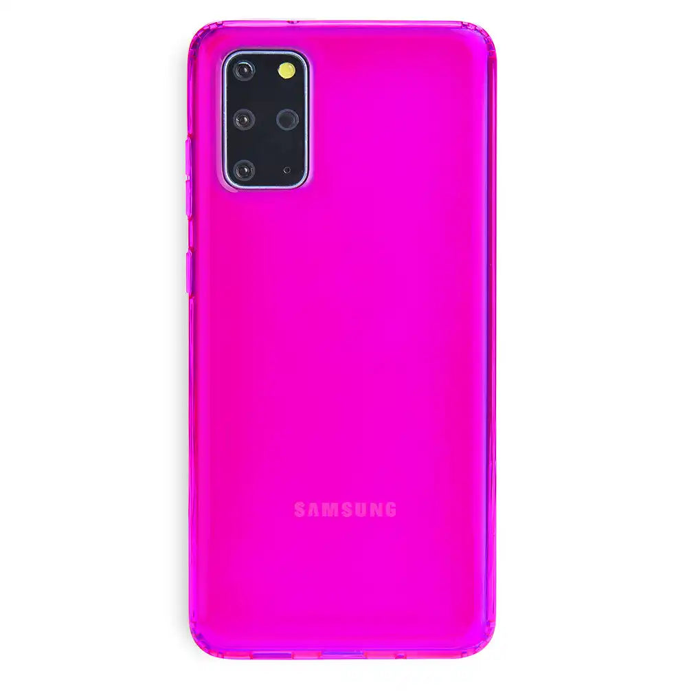 Neon Purple Clear Samsung Case