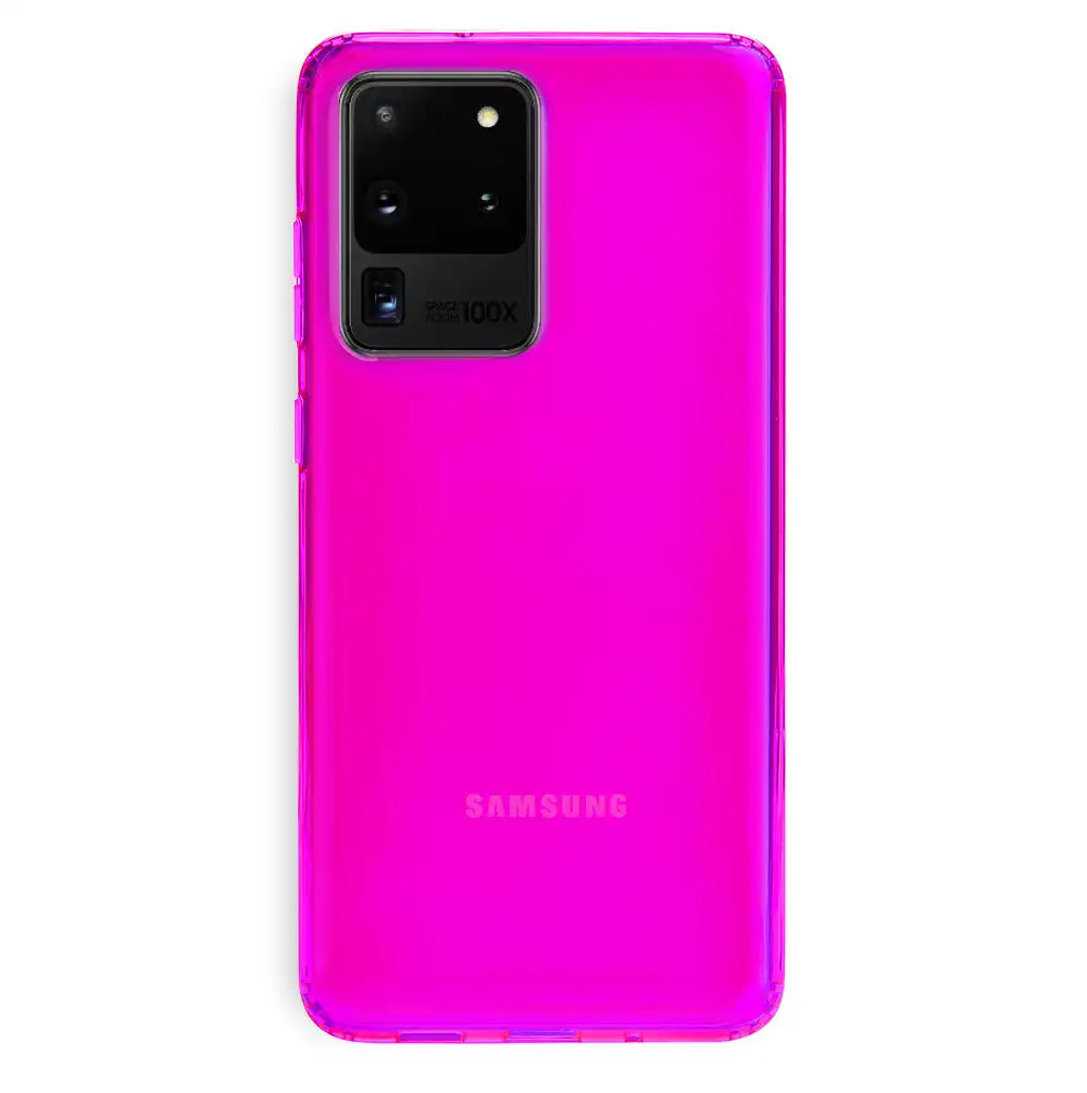 Neon Purple Clear Samsung Case
