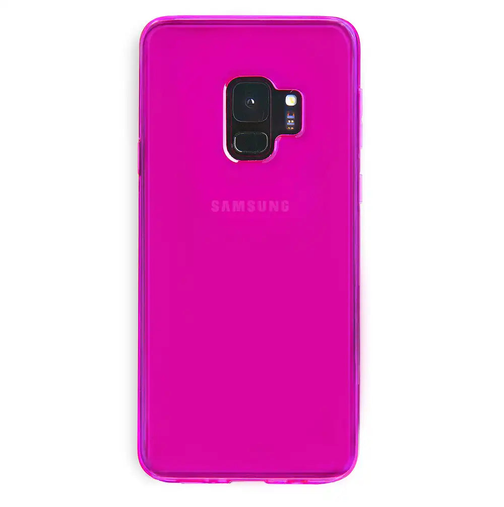 Neon Purple Clear Samsung Case