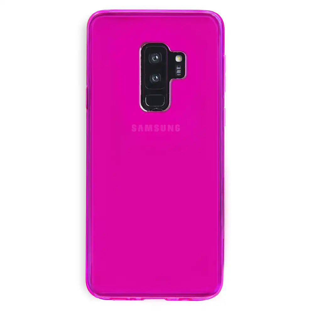Neon Purple Clear Samsung Case