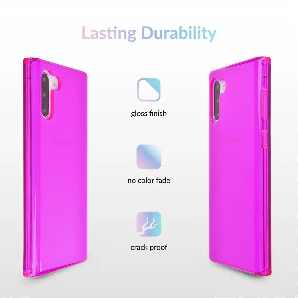 Neon Purple Clear Samsung Case