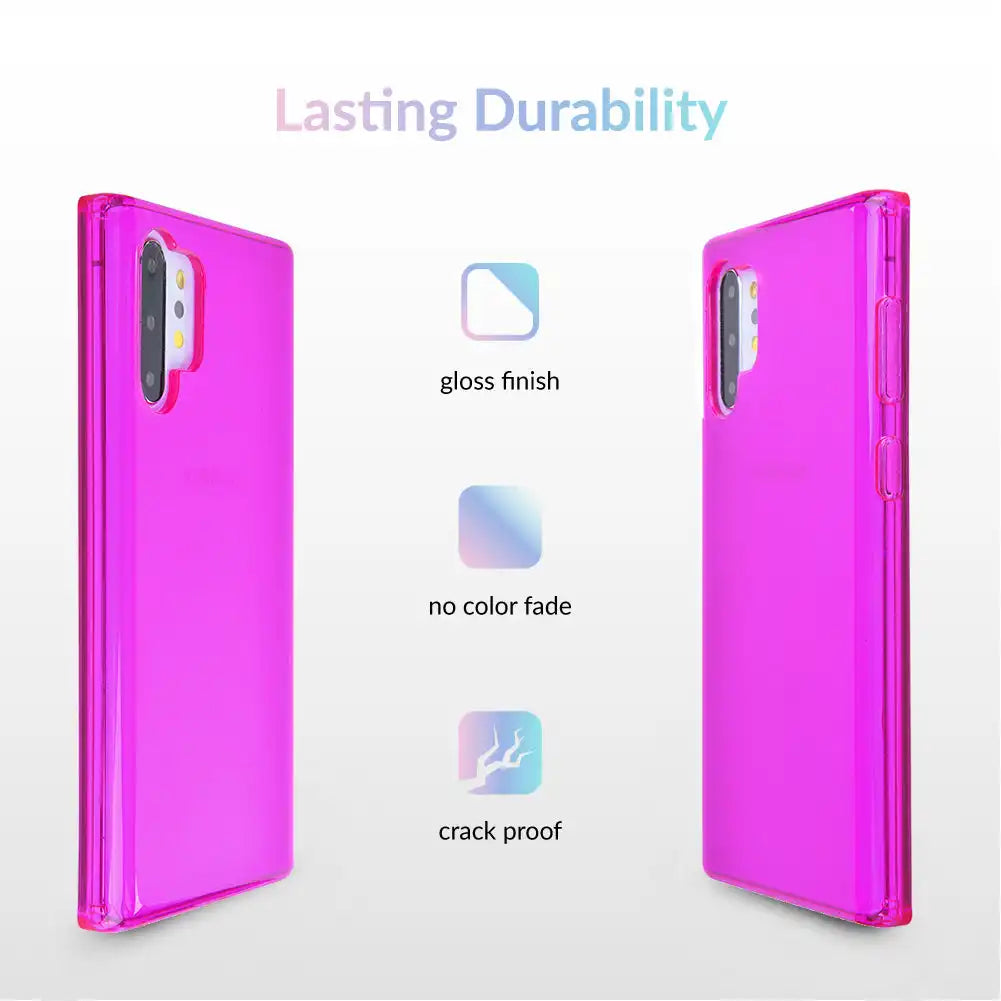 Neon Purple Clear Samsung Case