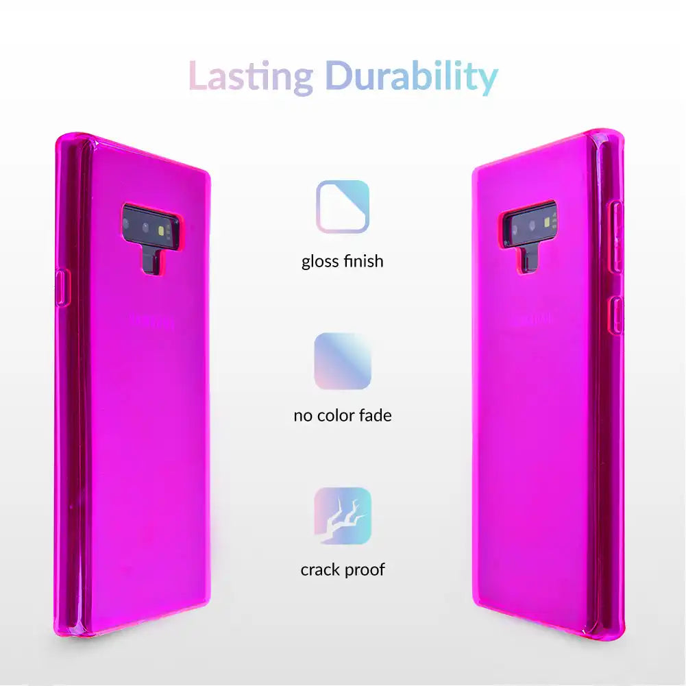 Neon Purple Clear Samsung Case