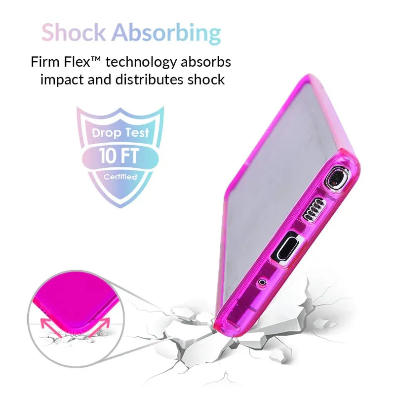 Neon Purple Clear Samsung Case