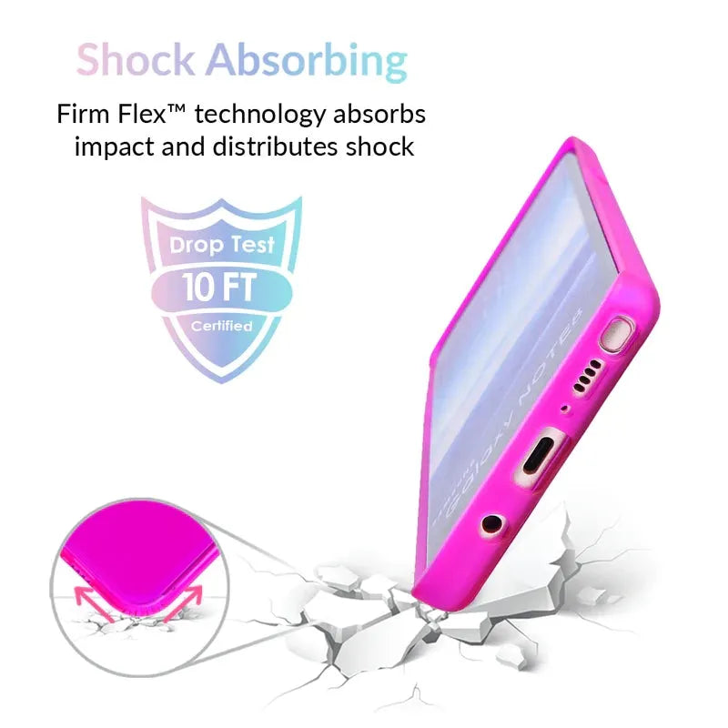 Neon Purple Clear Samsung Case