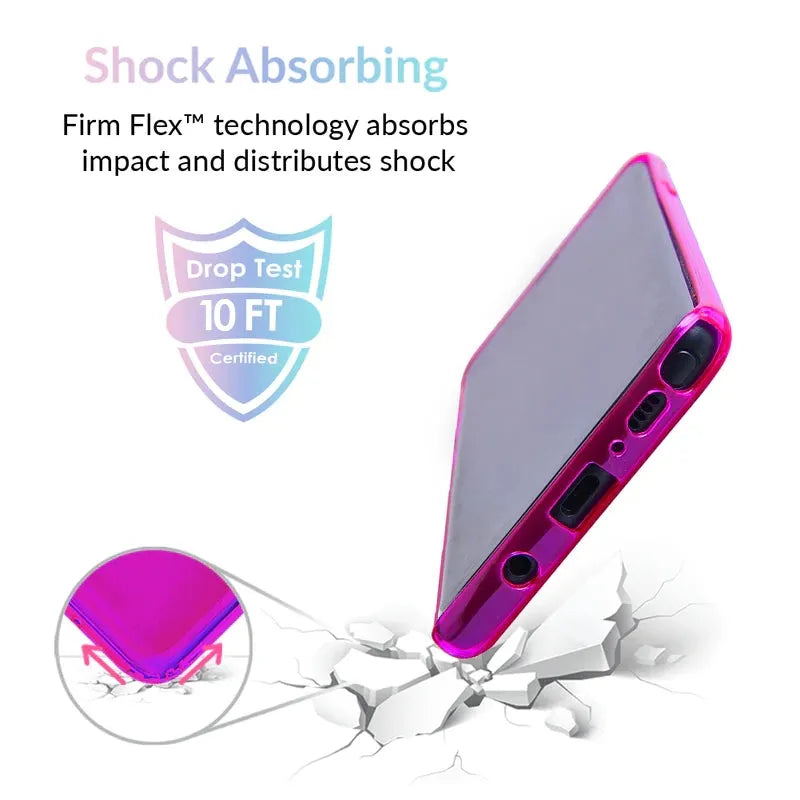 Neon Purple Clear Samsung Case