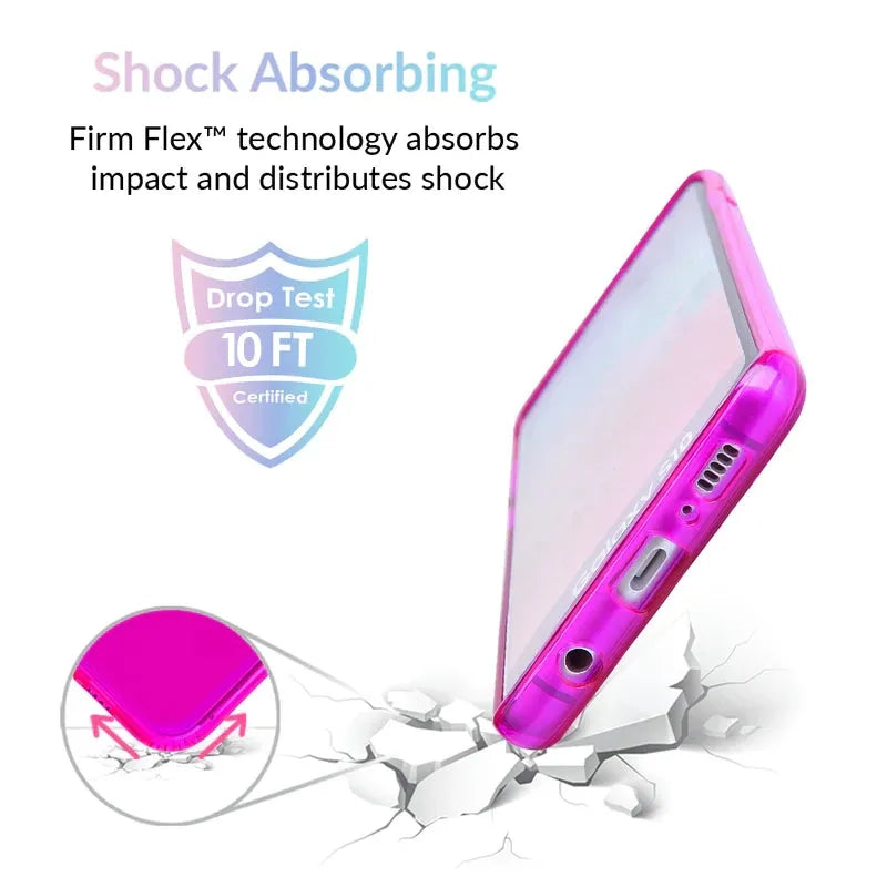 Neon Purple Clear Samsung Case