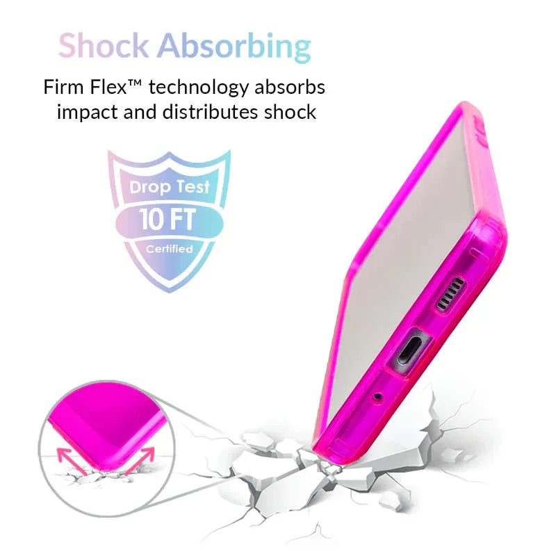 Neon Purple Clear Samsung Case