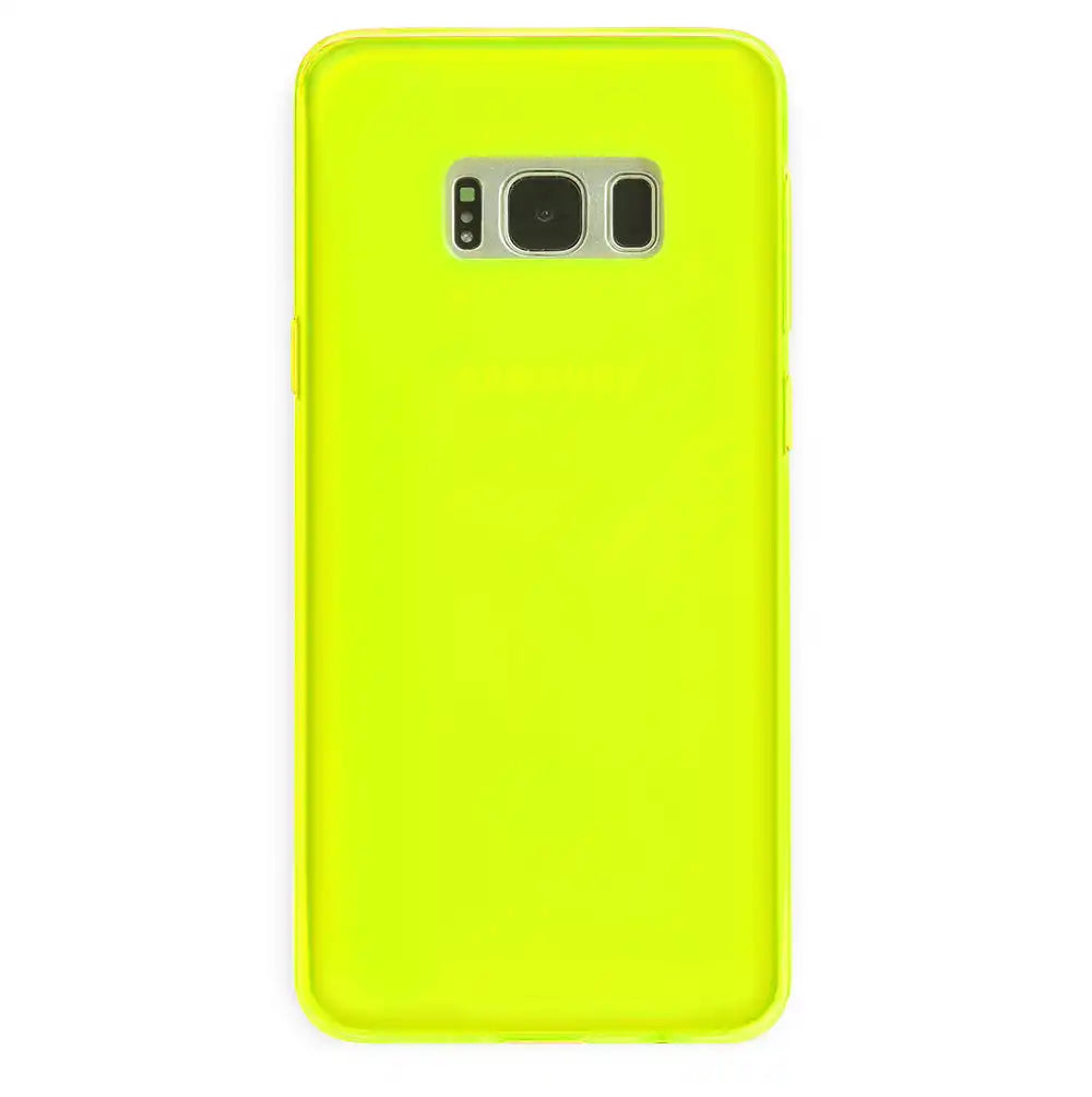 Neon Yellow Clear Samsung Case
