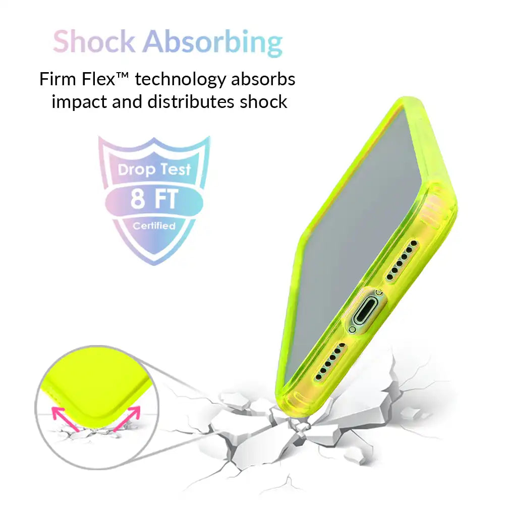Neon Yellow Clear iPhone Case