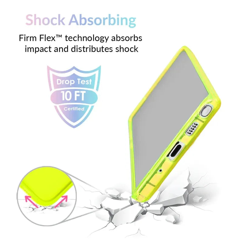 Neon Yellow Clear Samsung Case
