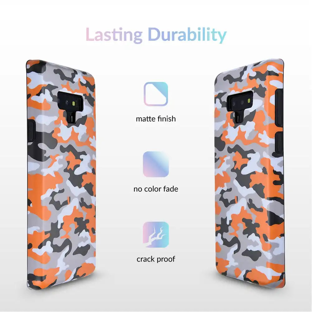 Orange Camo Samsung Galaxy Case