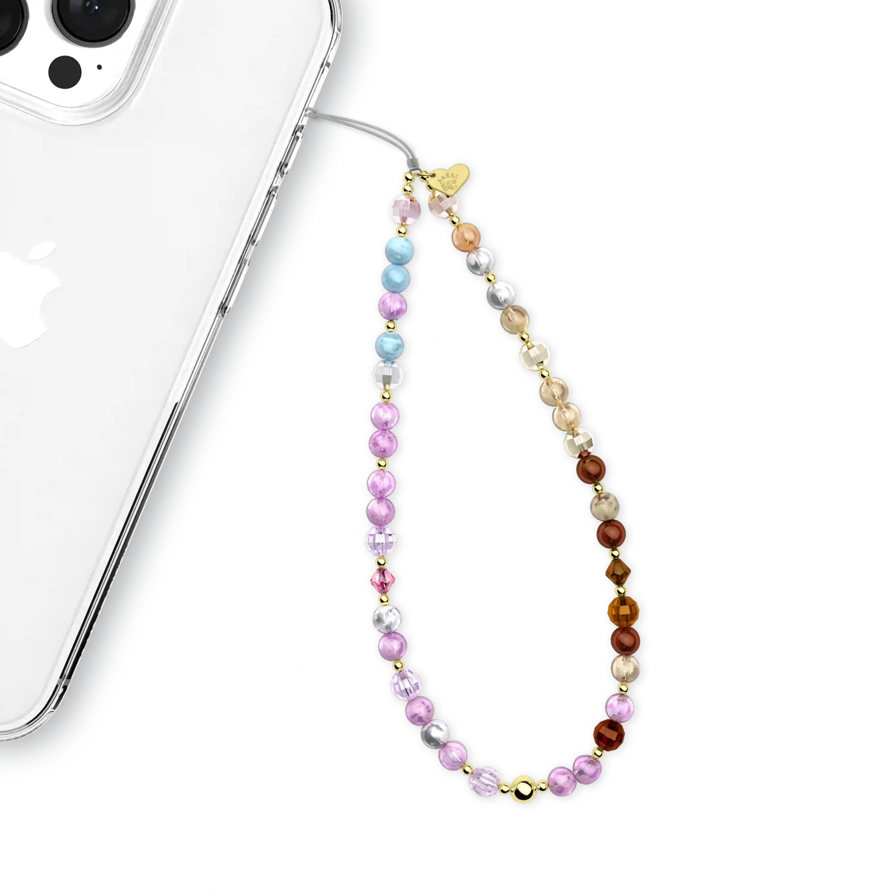 Ombre Gemstone Phone Charm