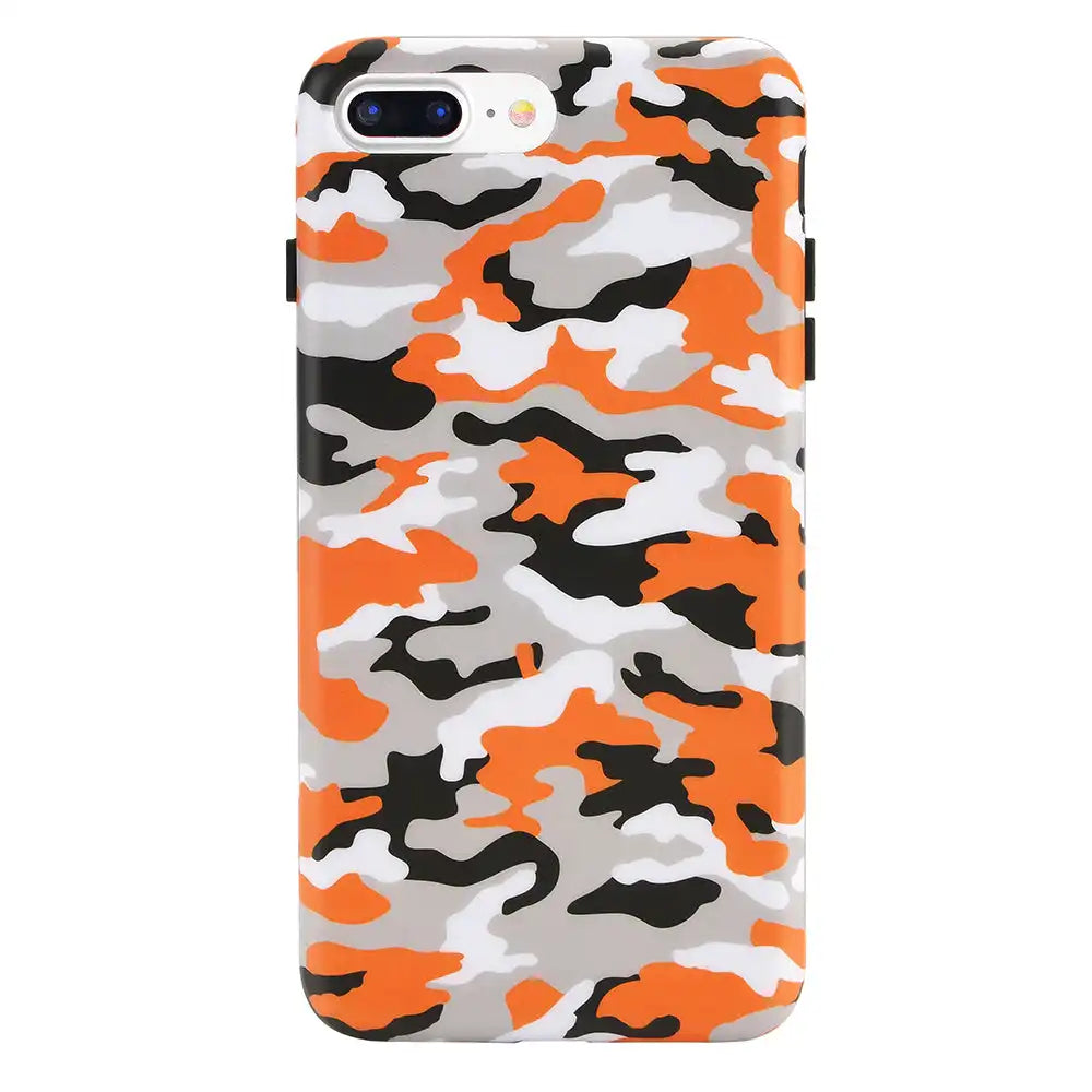 Orange Camo iPhone Case