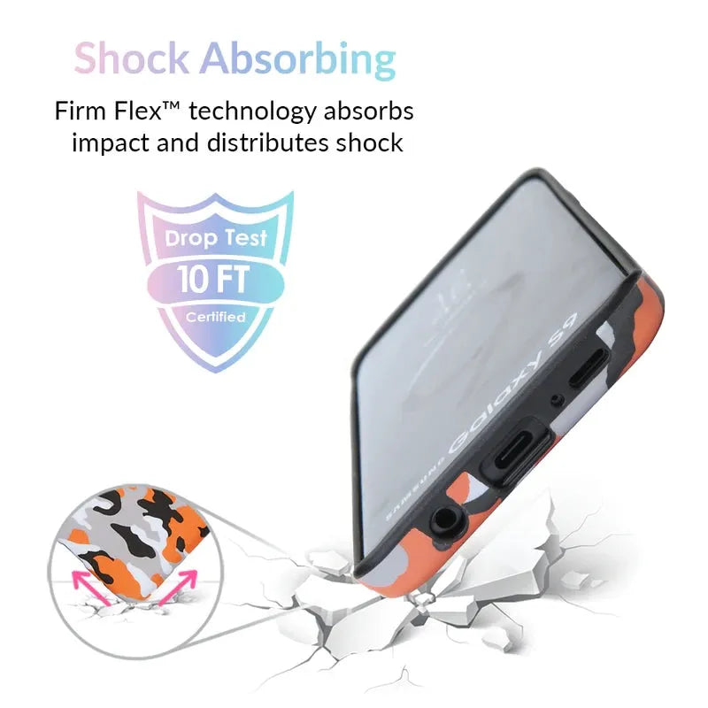 Orange Camo Samsung Galaxy Case