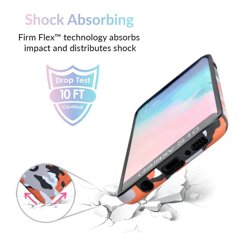 Orange Camo Samsung Galaxy Case