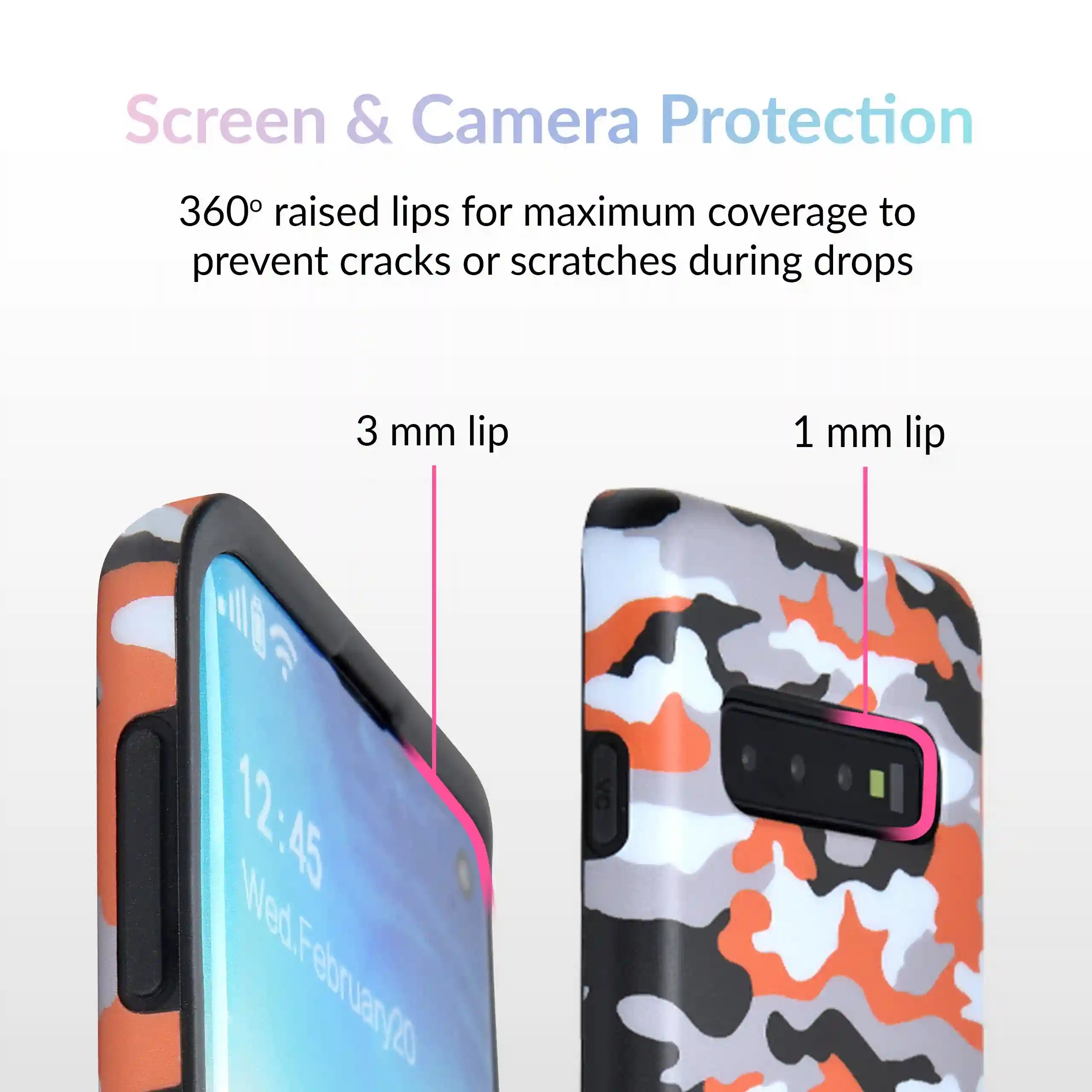 Orange Camo Samsung Galaxy Case