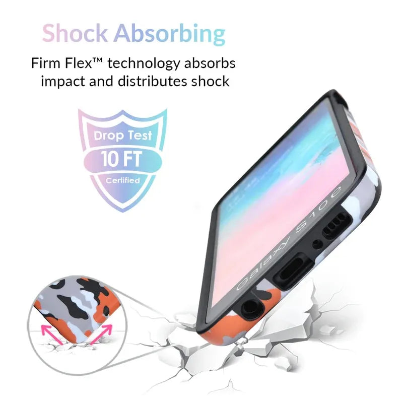 Orange Camo Samsung Galaxy Case