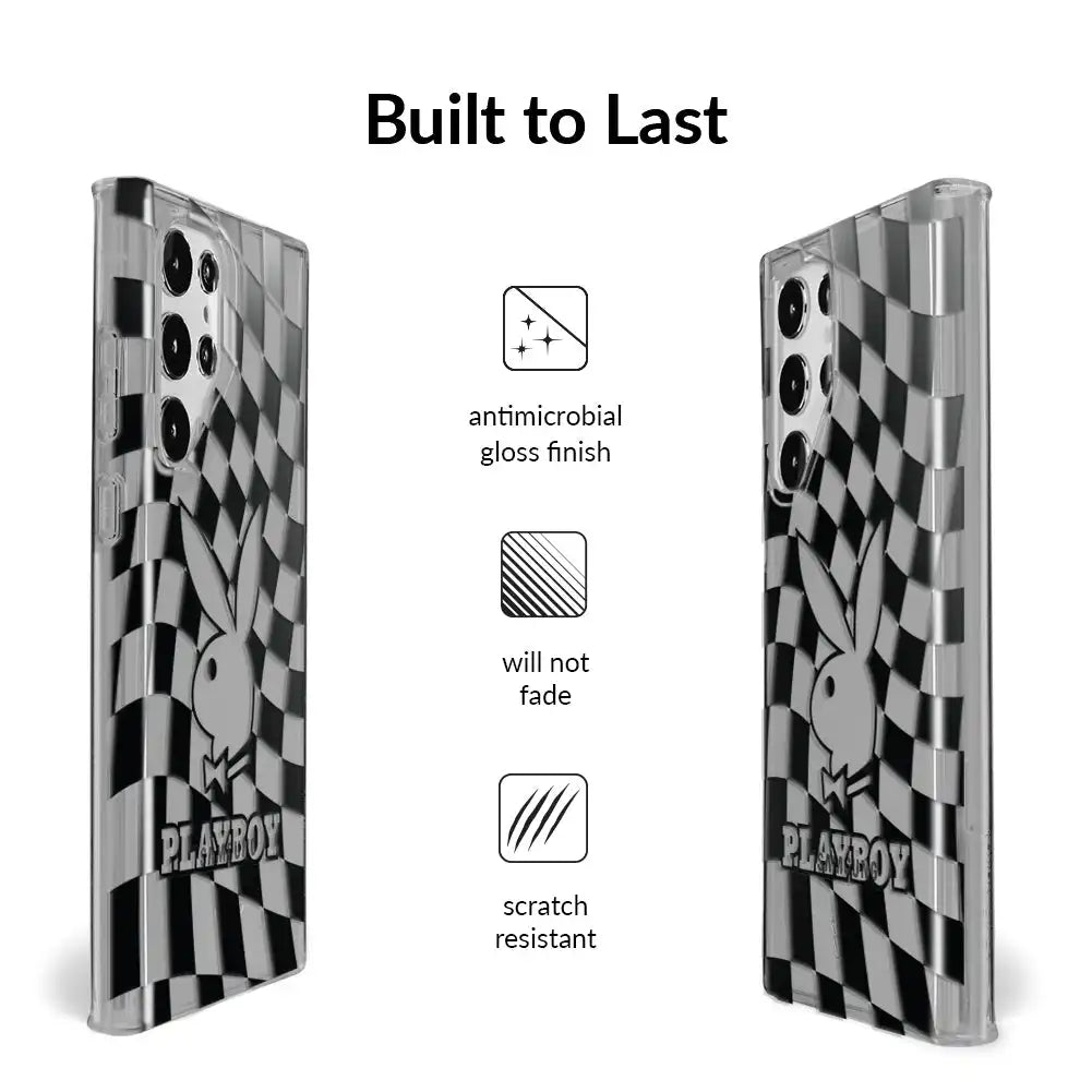 Playboy Checkmate Clear Samsung Case