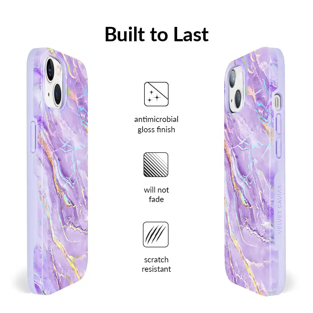 Purple Holo Moonstone iPhone Case