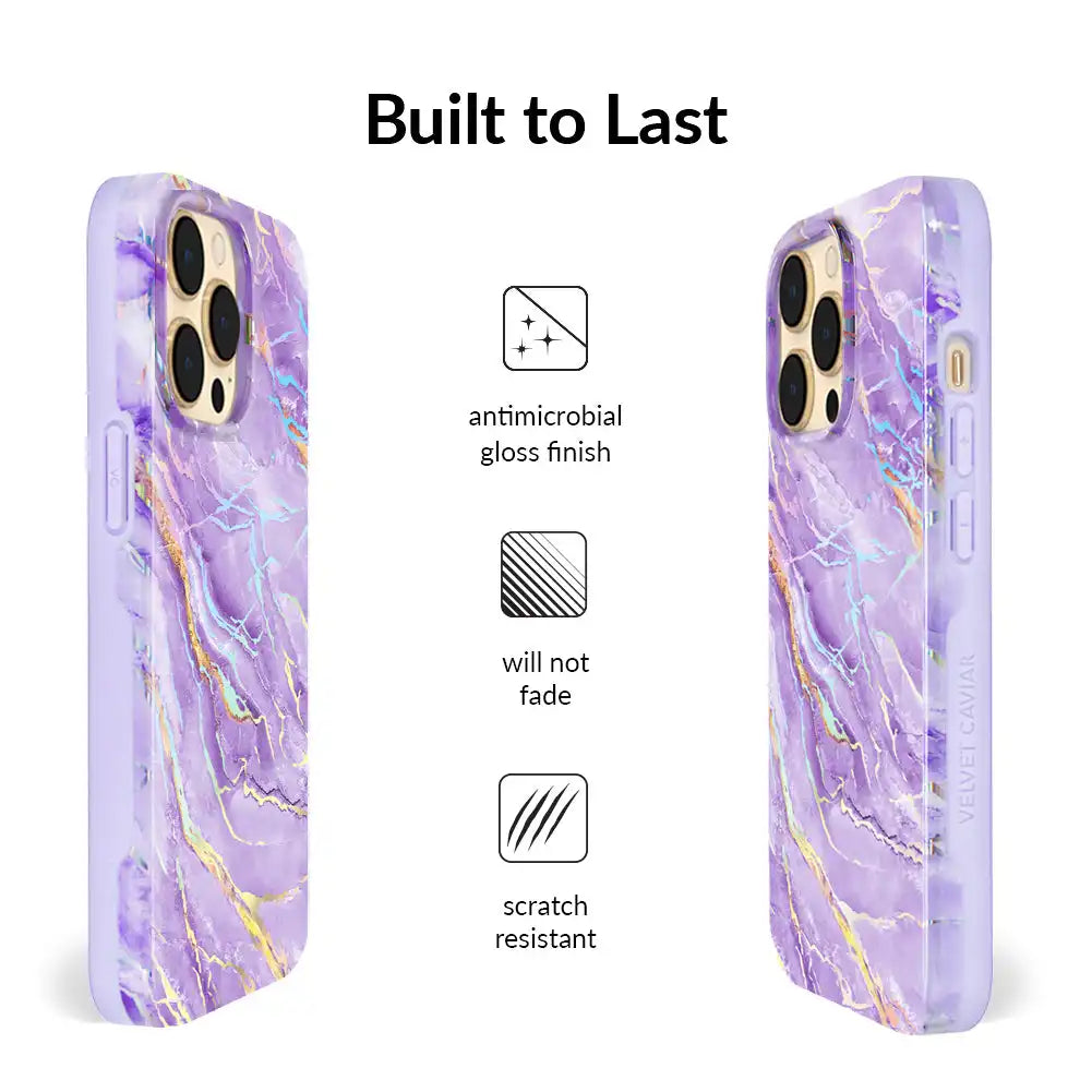 Purple Holo Moonstone iPhone Case
