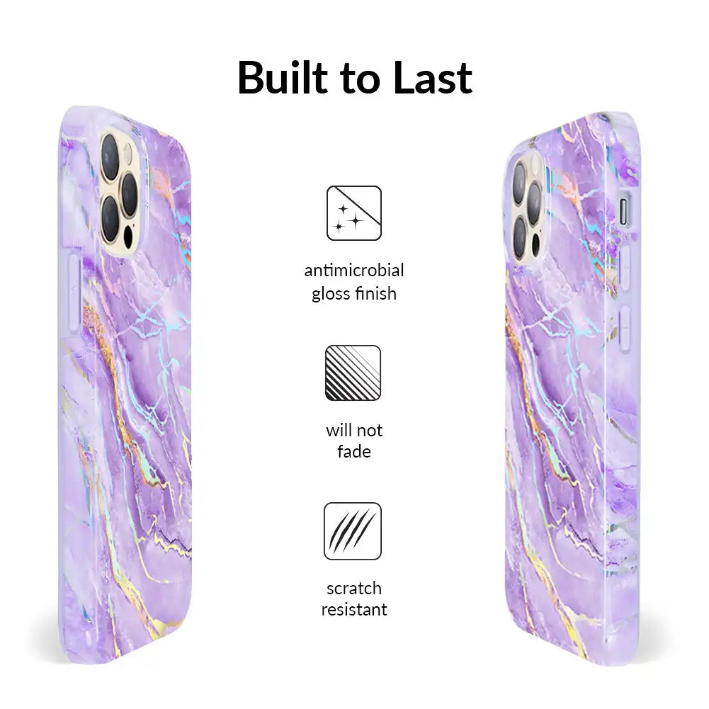 Purple Holo Moonstone iPhone Case