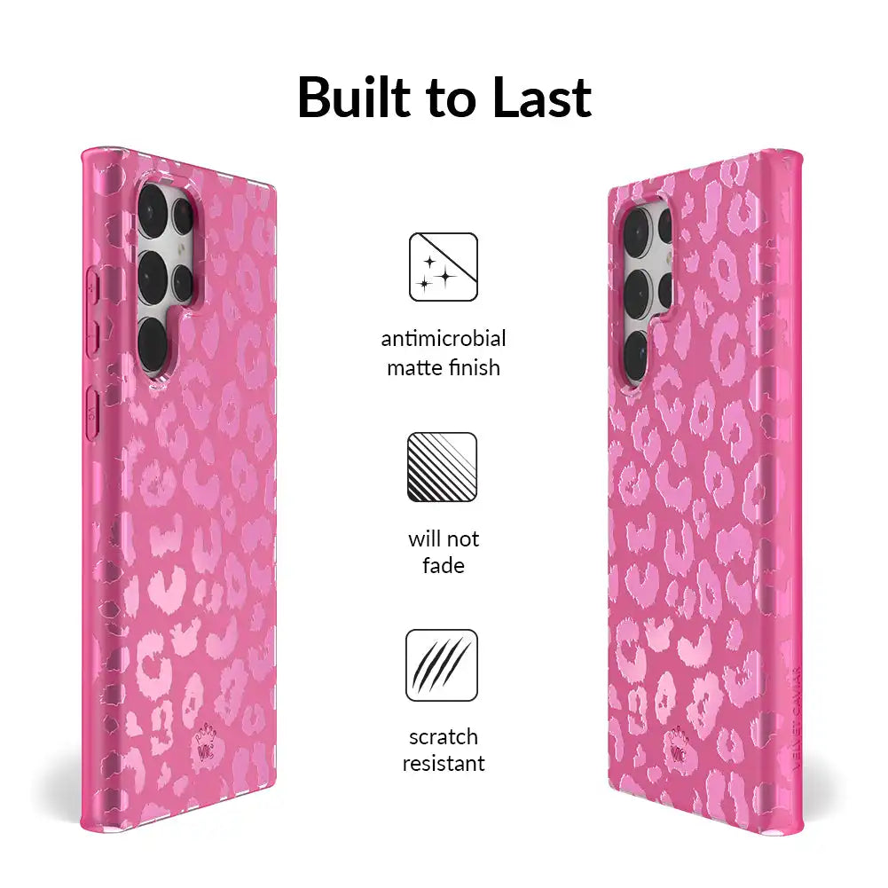 Pink Ruby Leopard Samsung Case