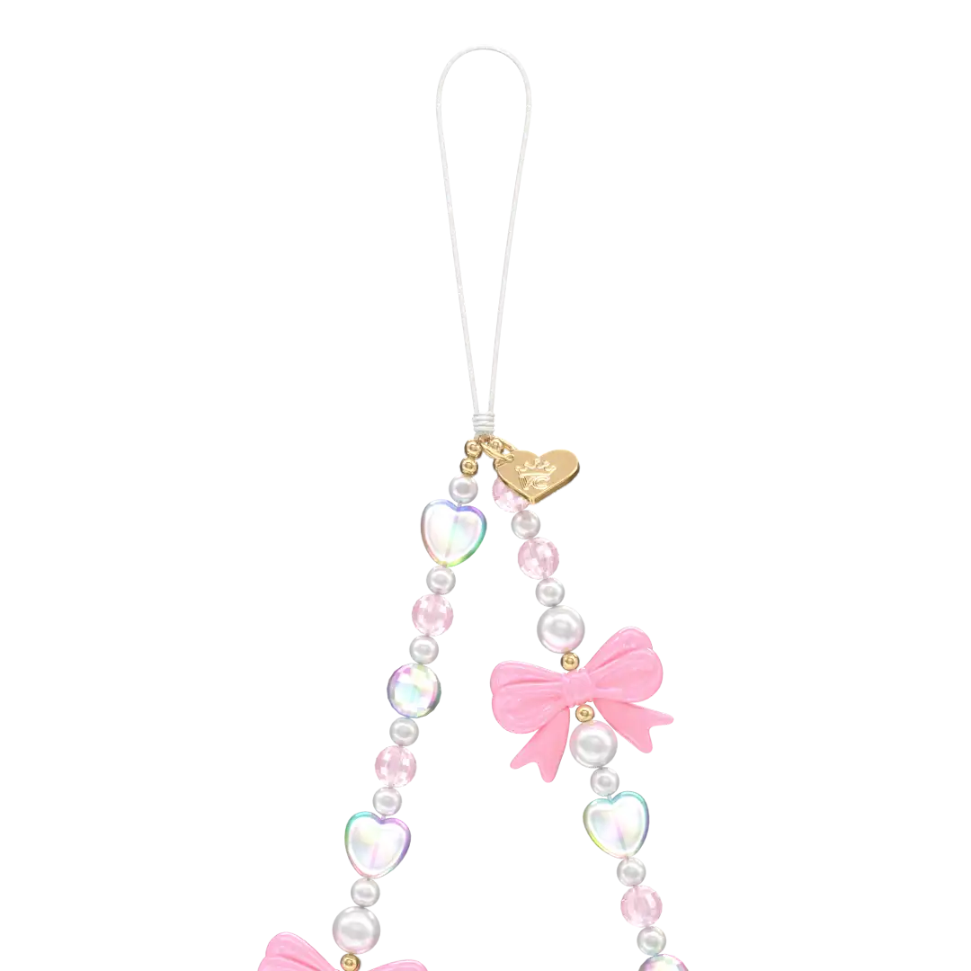 Pink Bow Phone Charm