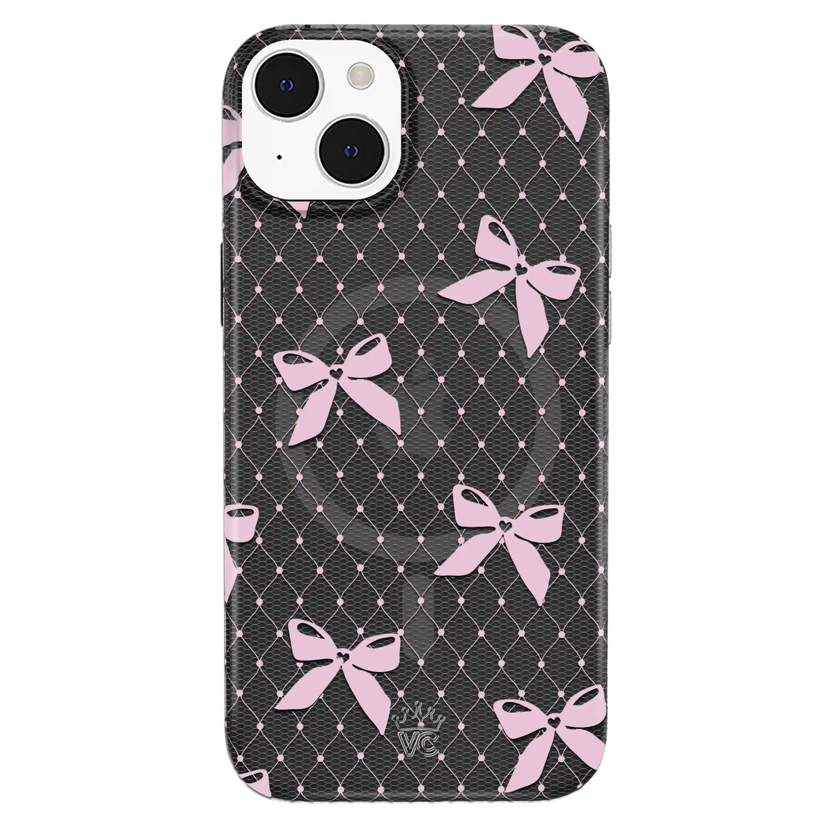 Lacy Pink Bows iPhone Case