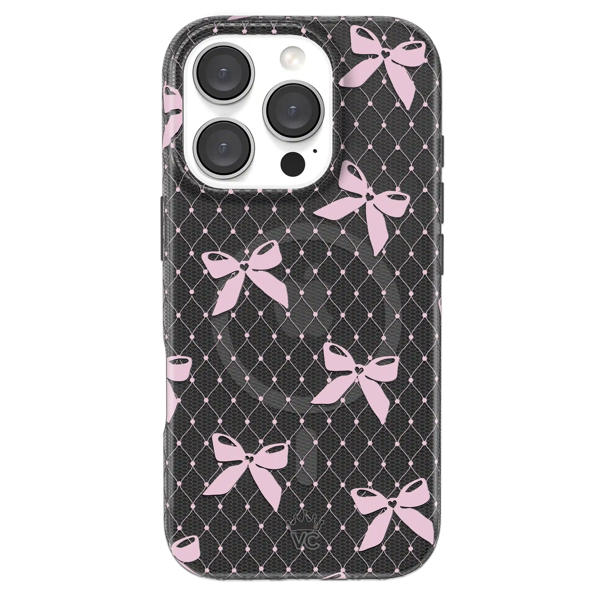 Lacy Pink Bows iPhone Case