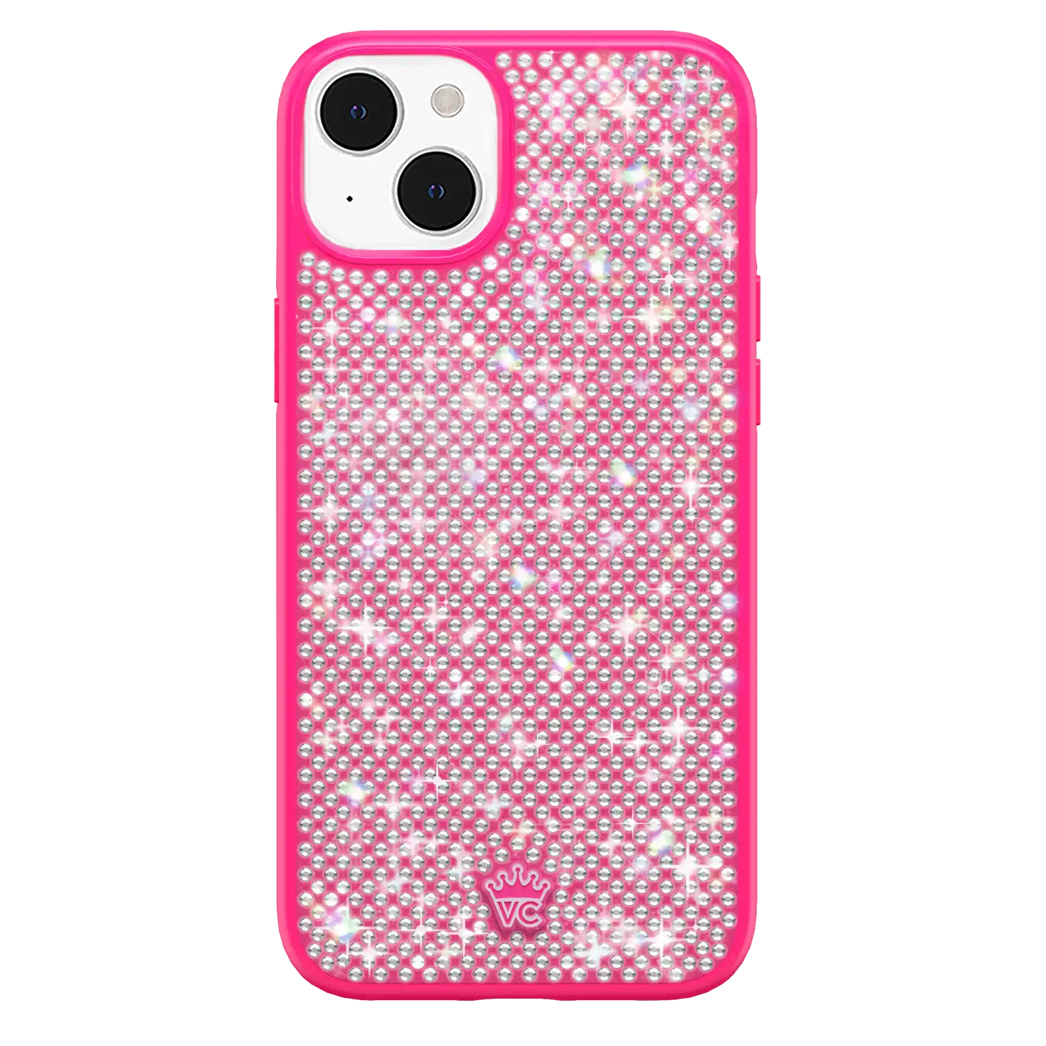 Hot Pink Caviar Crystals iPhone Case