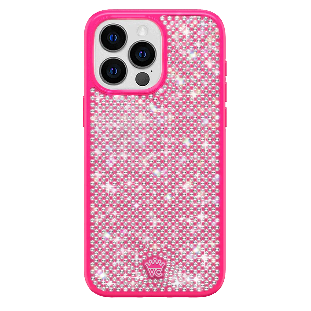 Hot Pink Caviar Crystals iPhone Case